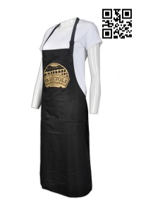 AP083 Make personalized apron style  Customize the apron style  italian restaurant uniform bib apron gold foil print